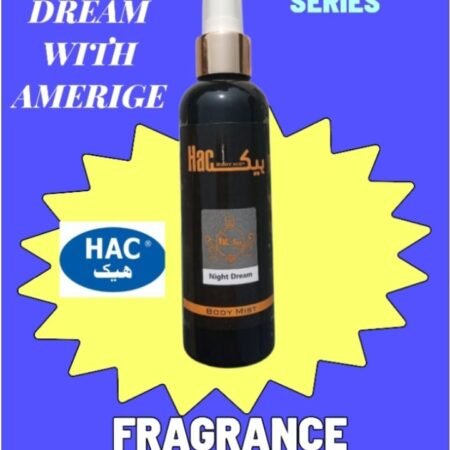 night dream black gold body mist