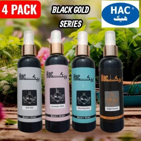 black gold body mist pack of 4