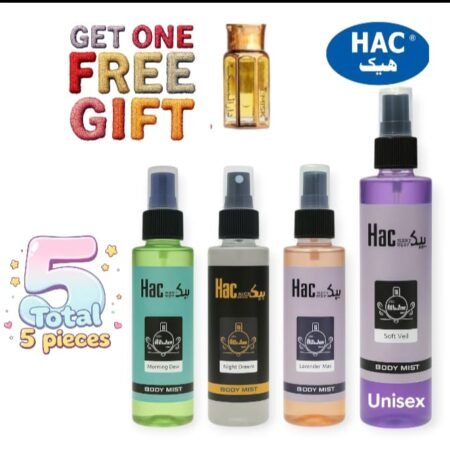 HAC body mist pack of 4